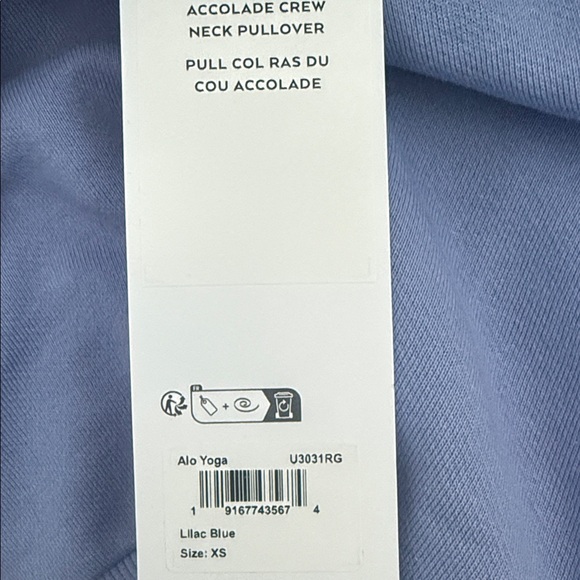ALO YOGA | ✨NEW✨ Accolade Crew Neck Pullover in Lilac Blue - Picture 7 of 7
